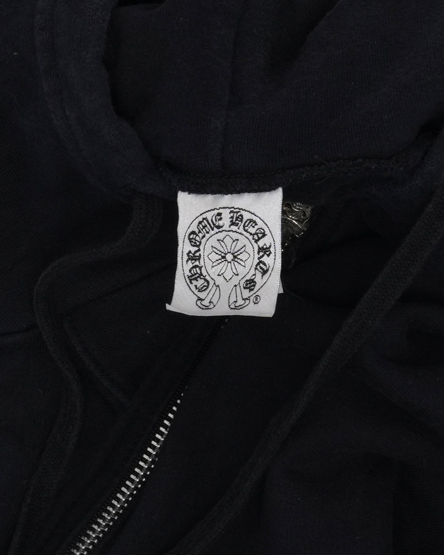 Hairy Cross Patch Zip Up Hoodie