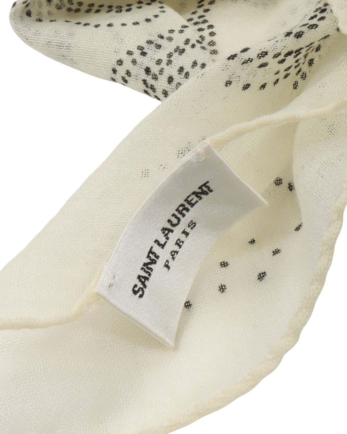 Dot Print Silk Scarf