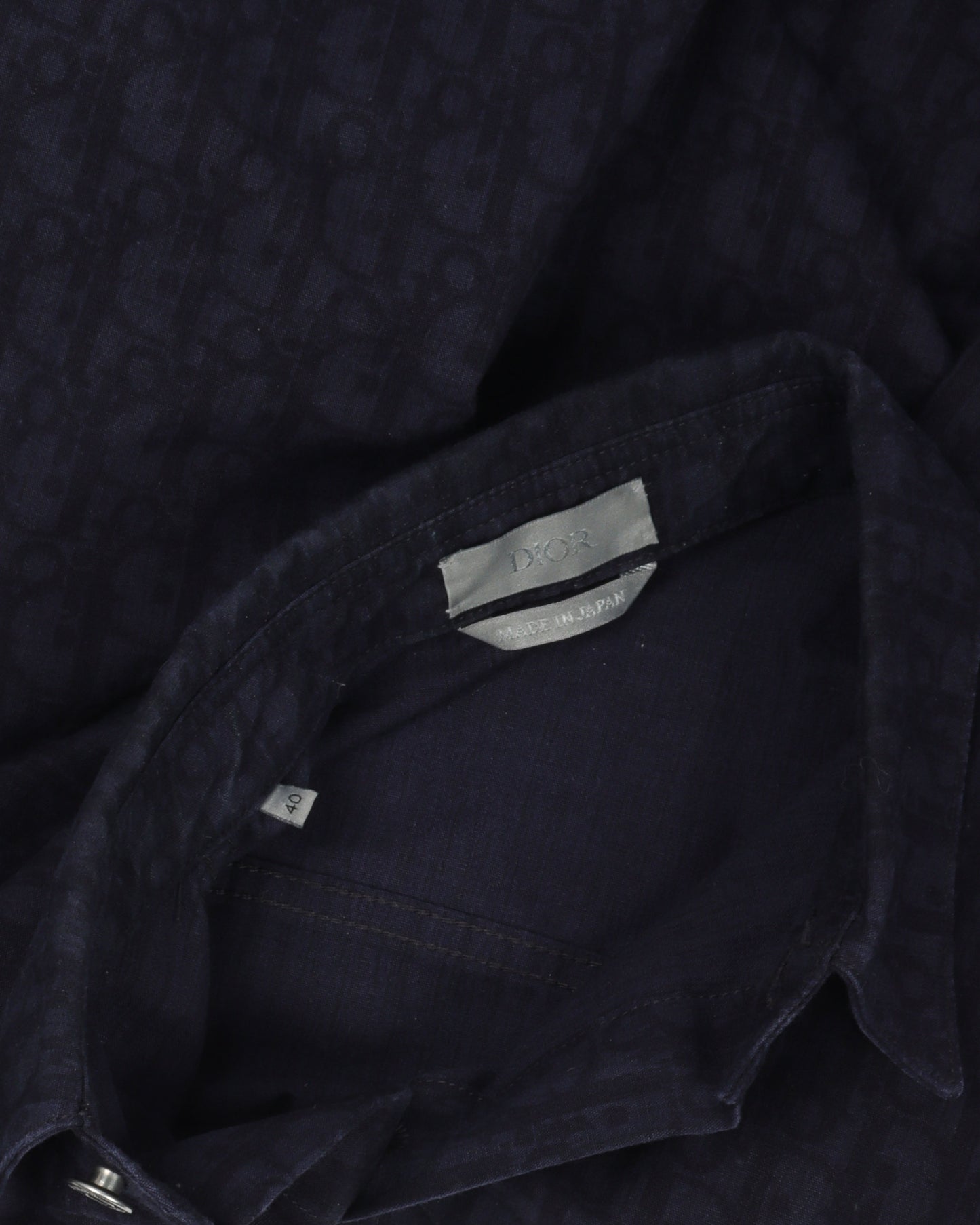Oblique Monogram Denim Shirt