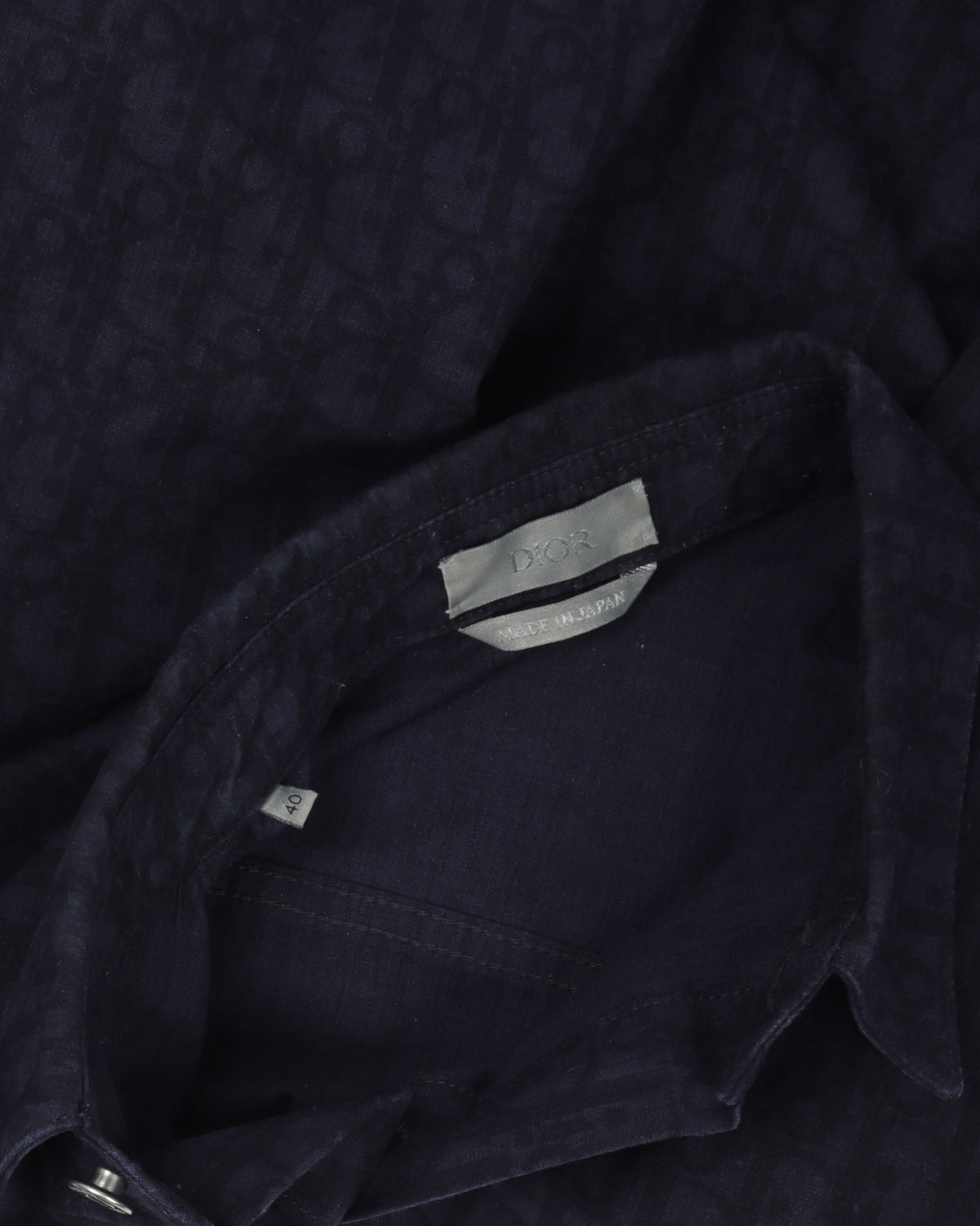 Oblique Monogram Denim Shirt