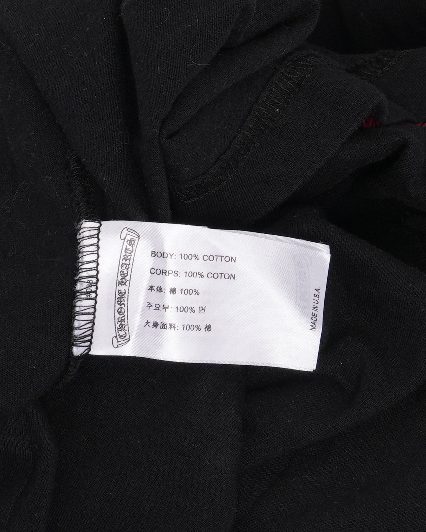 Neck Logo Long Sleeve Pocket T-Shirt