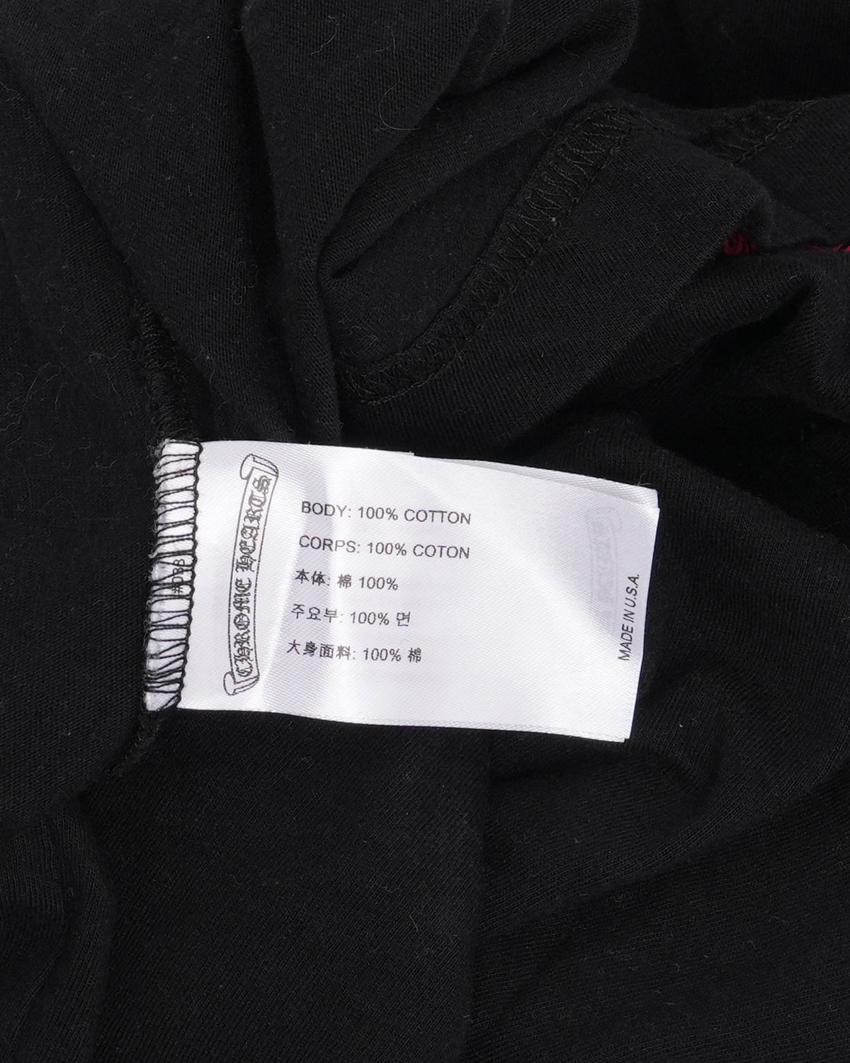 Neck Logo Long Sleeve Pocket T-Shirt