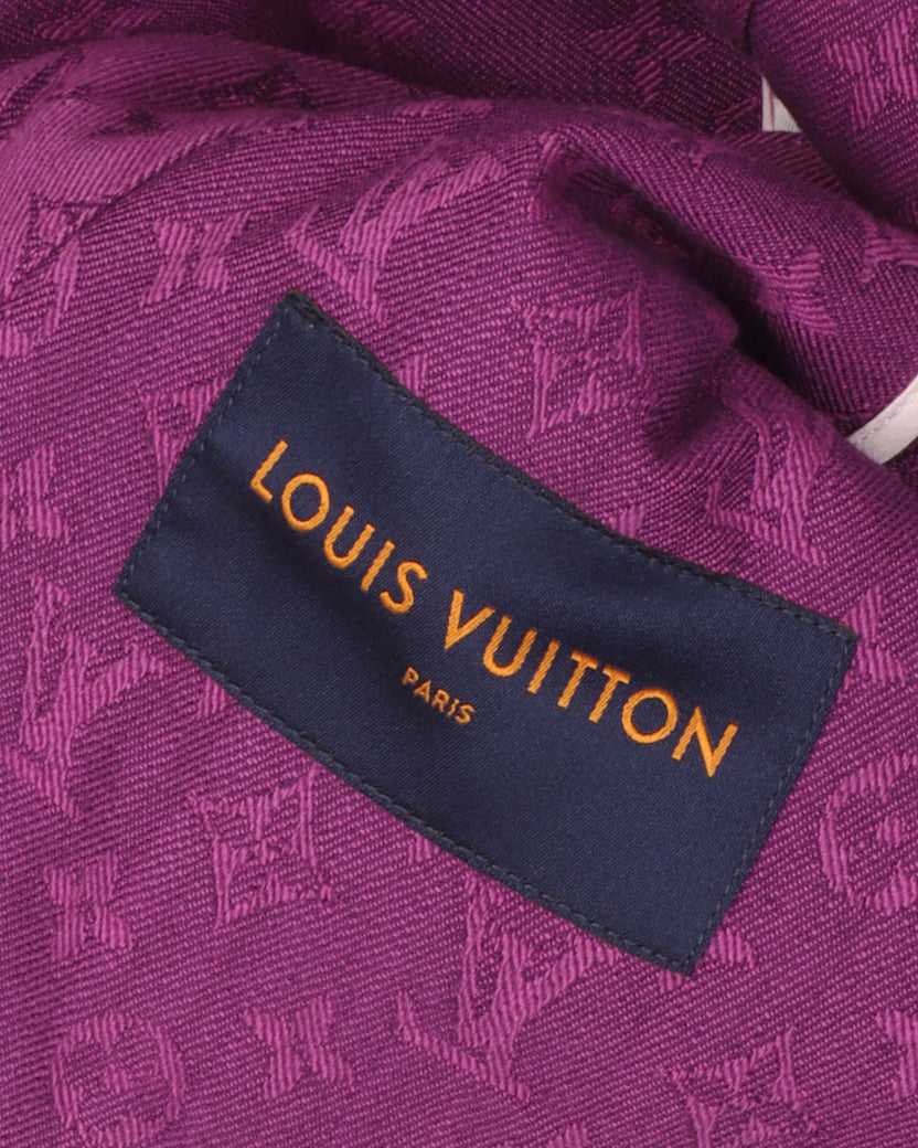 purple monogram denim jacket