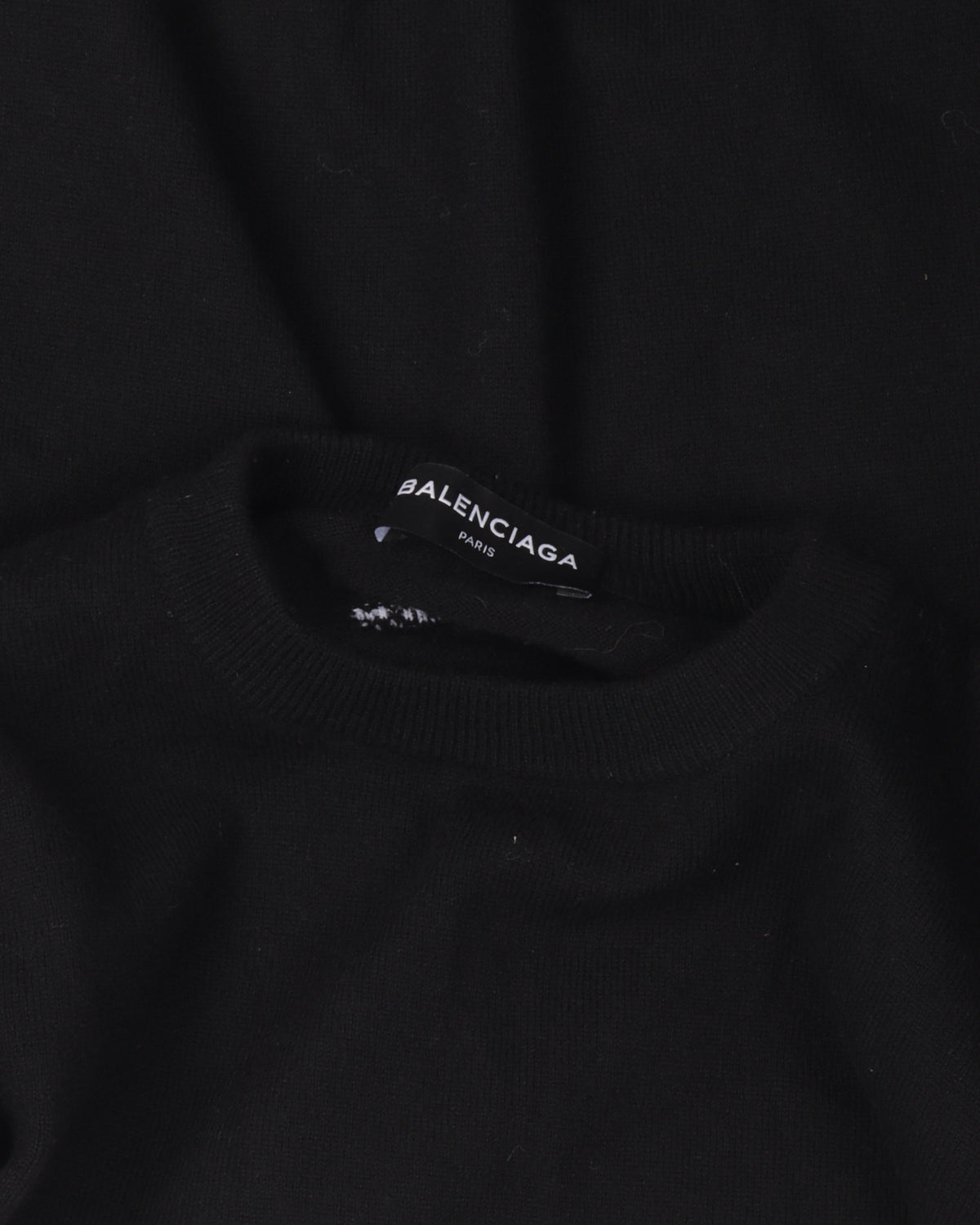 Wool Blend Knit Crewneck Sweater