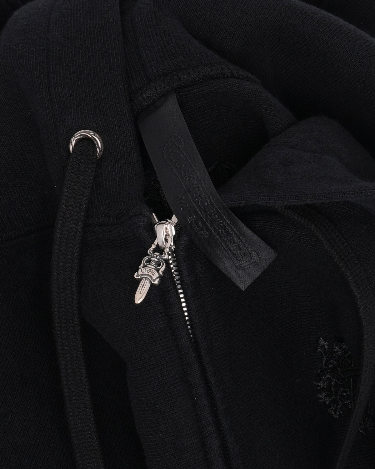 Embroidered Kingfish Vine Dagger Zip Up Hoodie
