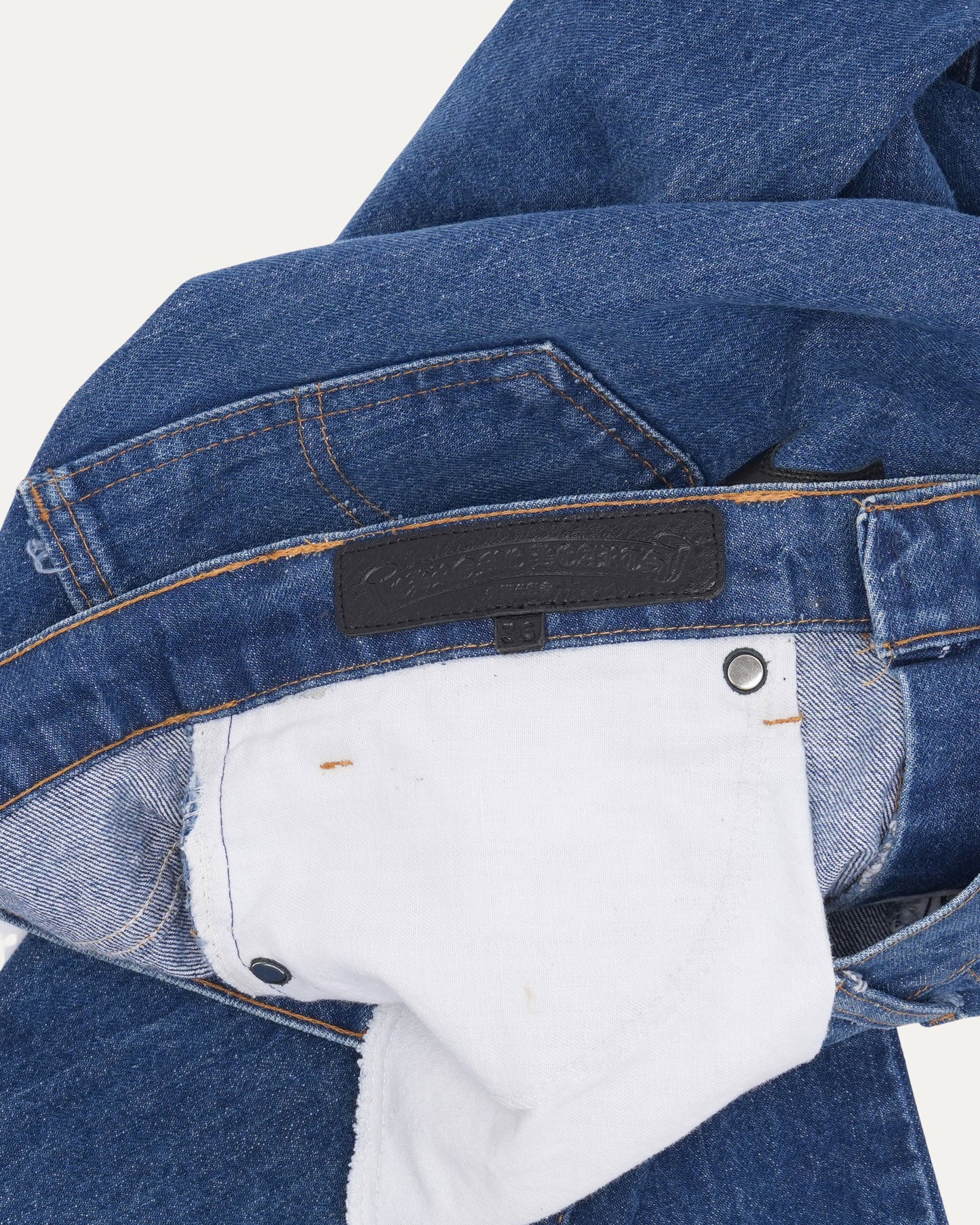 Levis 517 Orange Tab Cross Patch Jeans