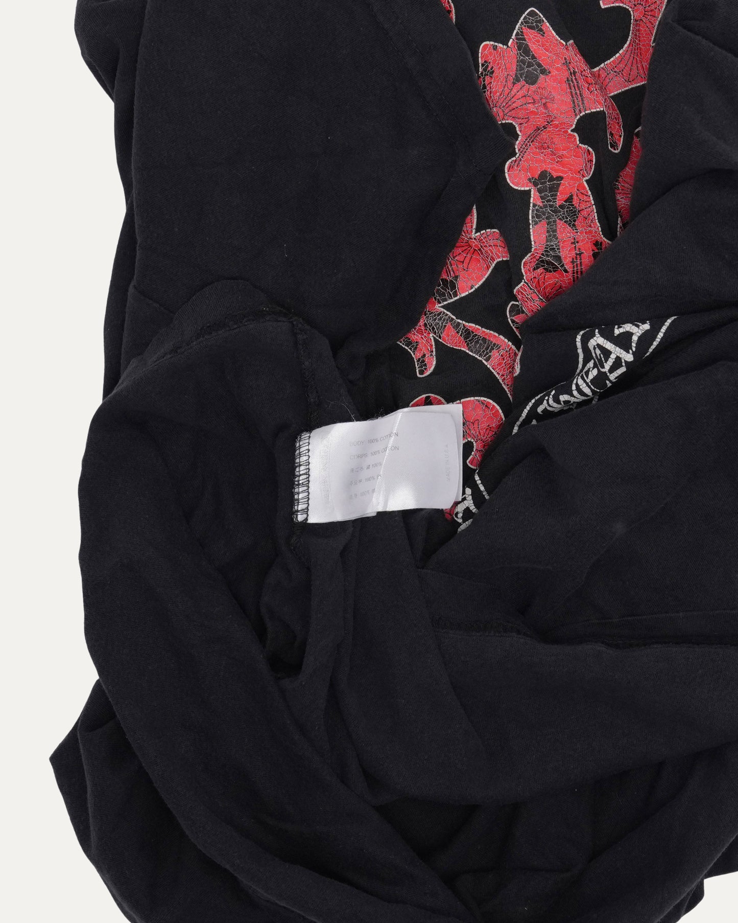 Stencil Vine Dagger Pocket T-Shirt