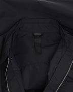 Nylon Leather Sedated Zipper Shirt