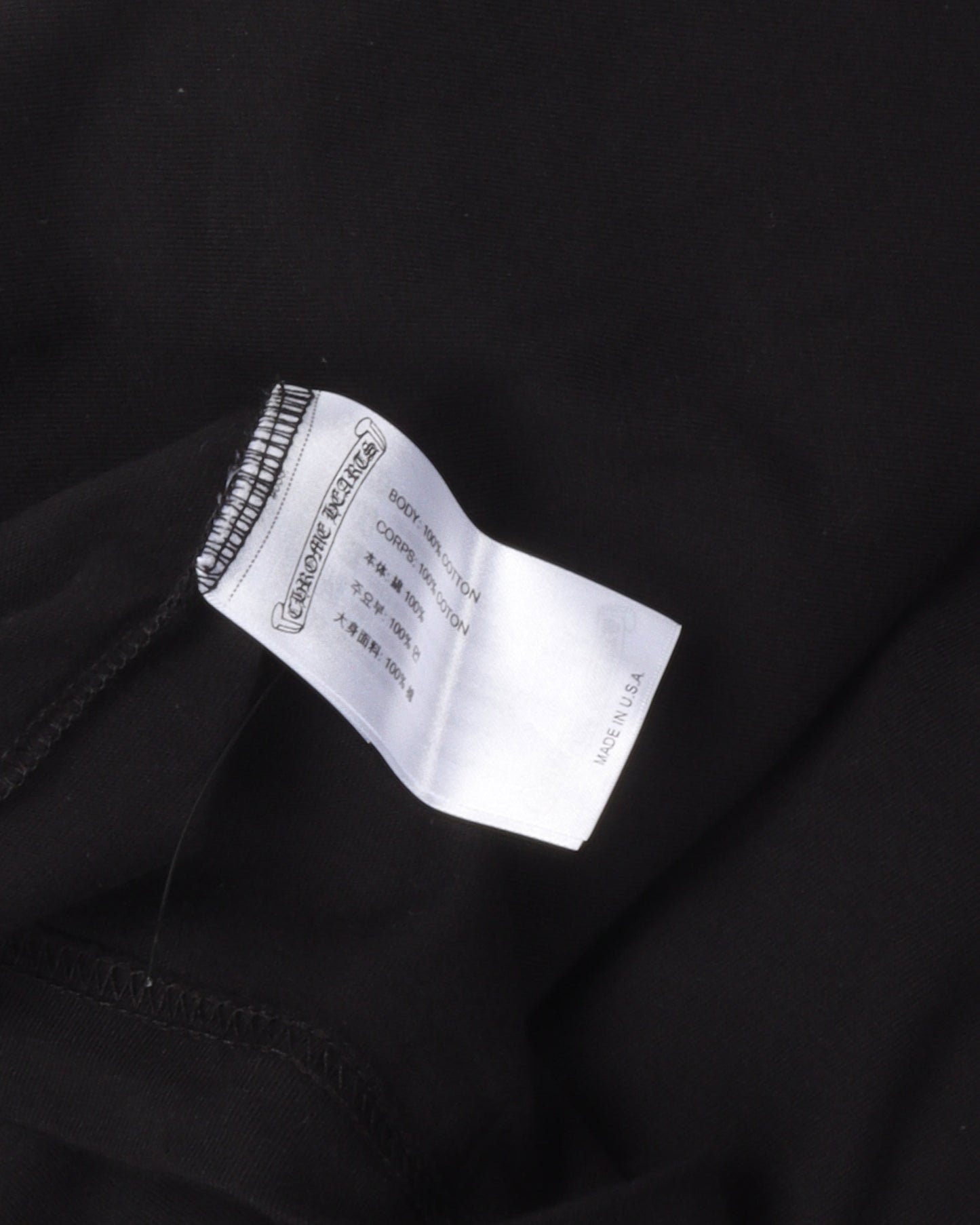 Tonal Neck Logo Long Sleeve T-Shirt