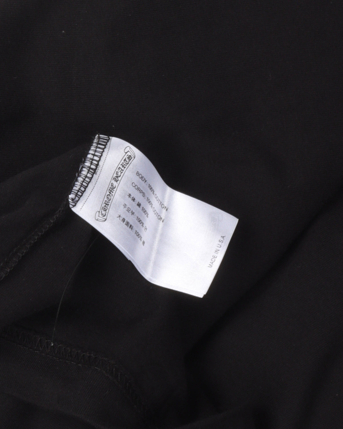 Tonal Neck Logo Long Sleeve T-Shirt