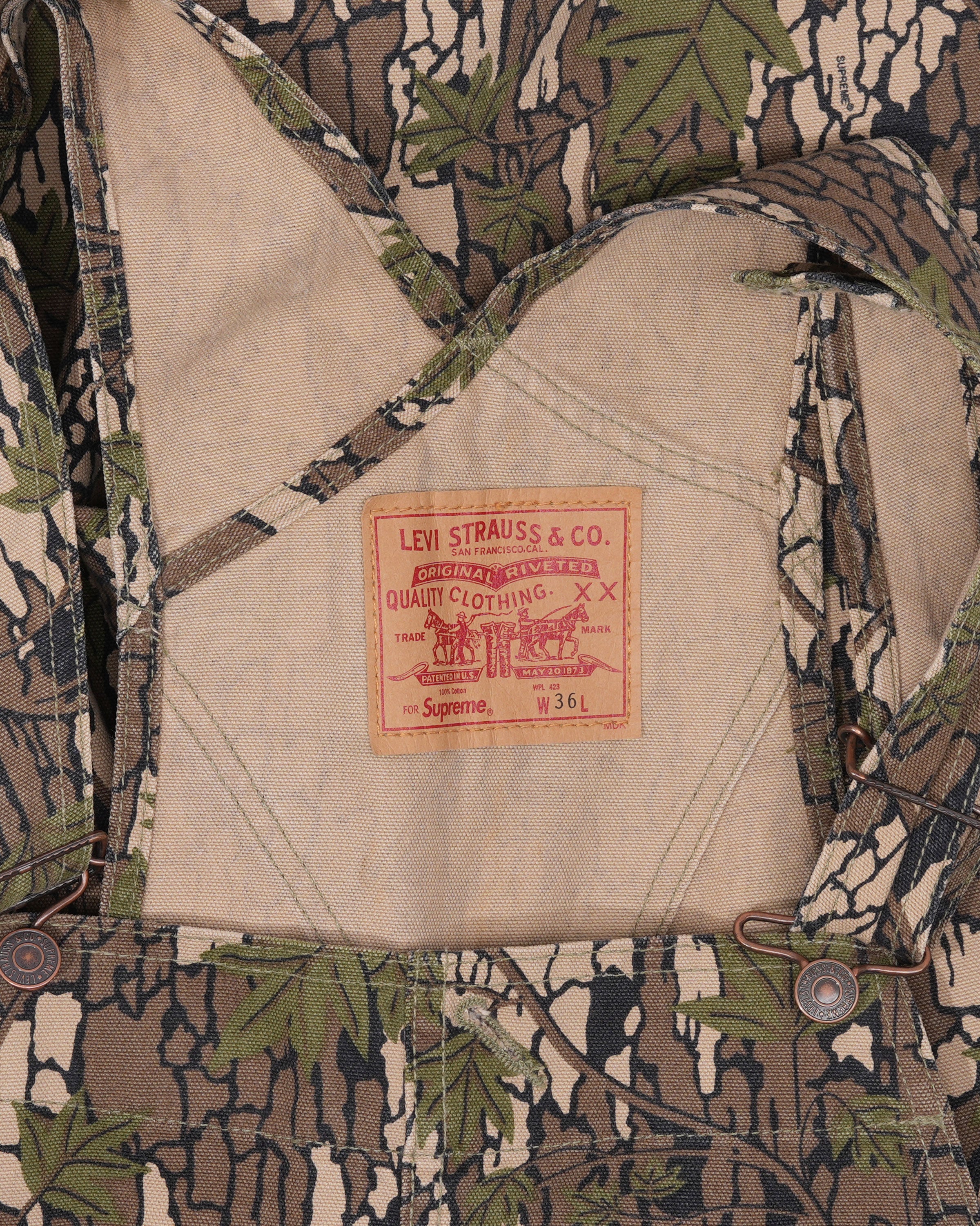 Levi's Tree Camouflage Overalls