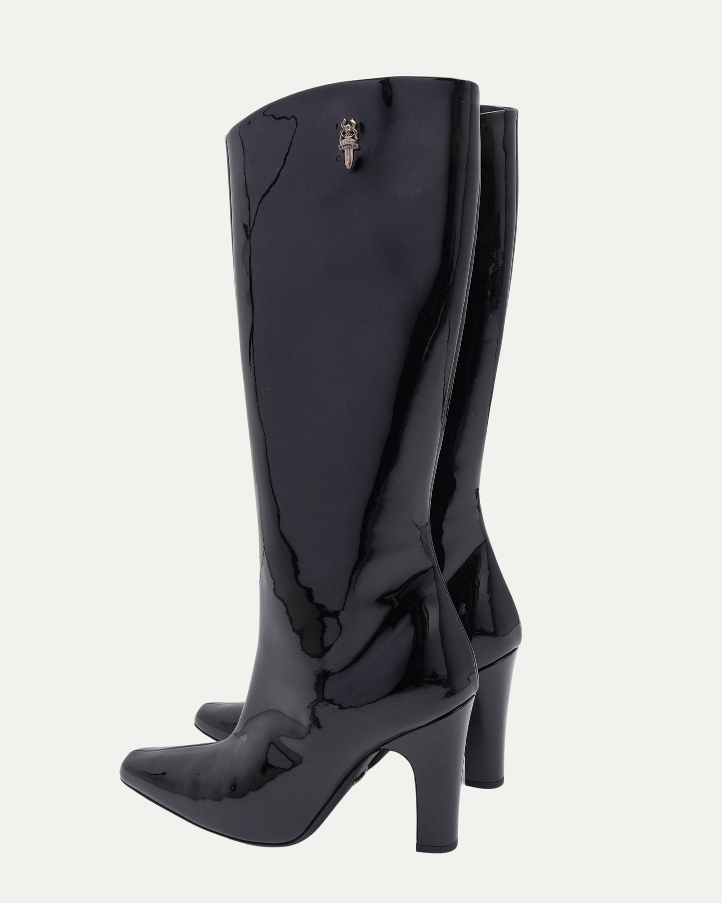 Patent Leather Dagger Embellished Sugar Jones Boots