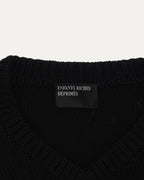 Asymmetrical V-Neck Sweater