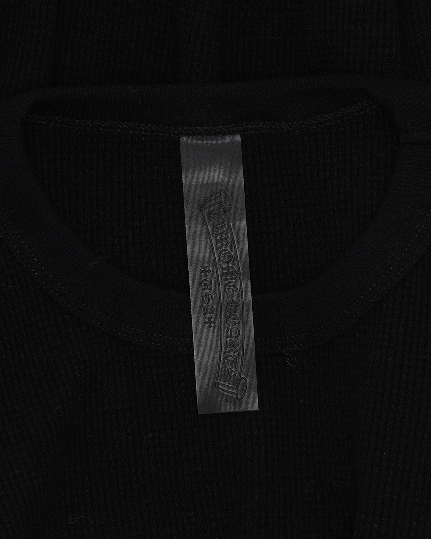 Embroidered Thermal Long Sleeve T-Shirt