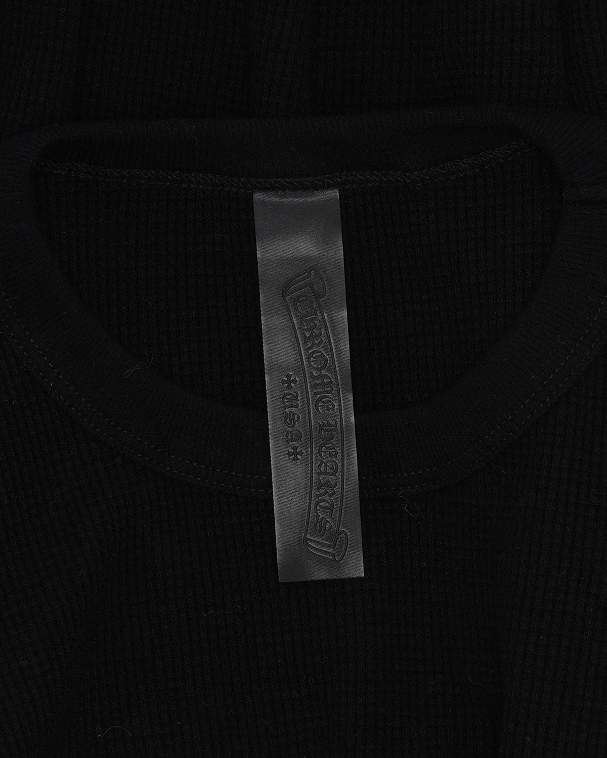 Embroidered Thermal Long Sleeve T-Shirt