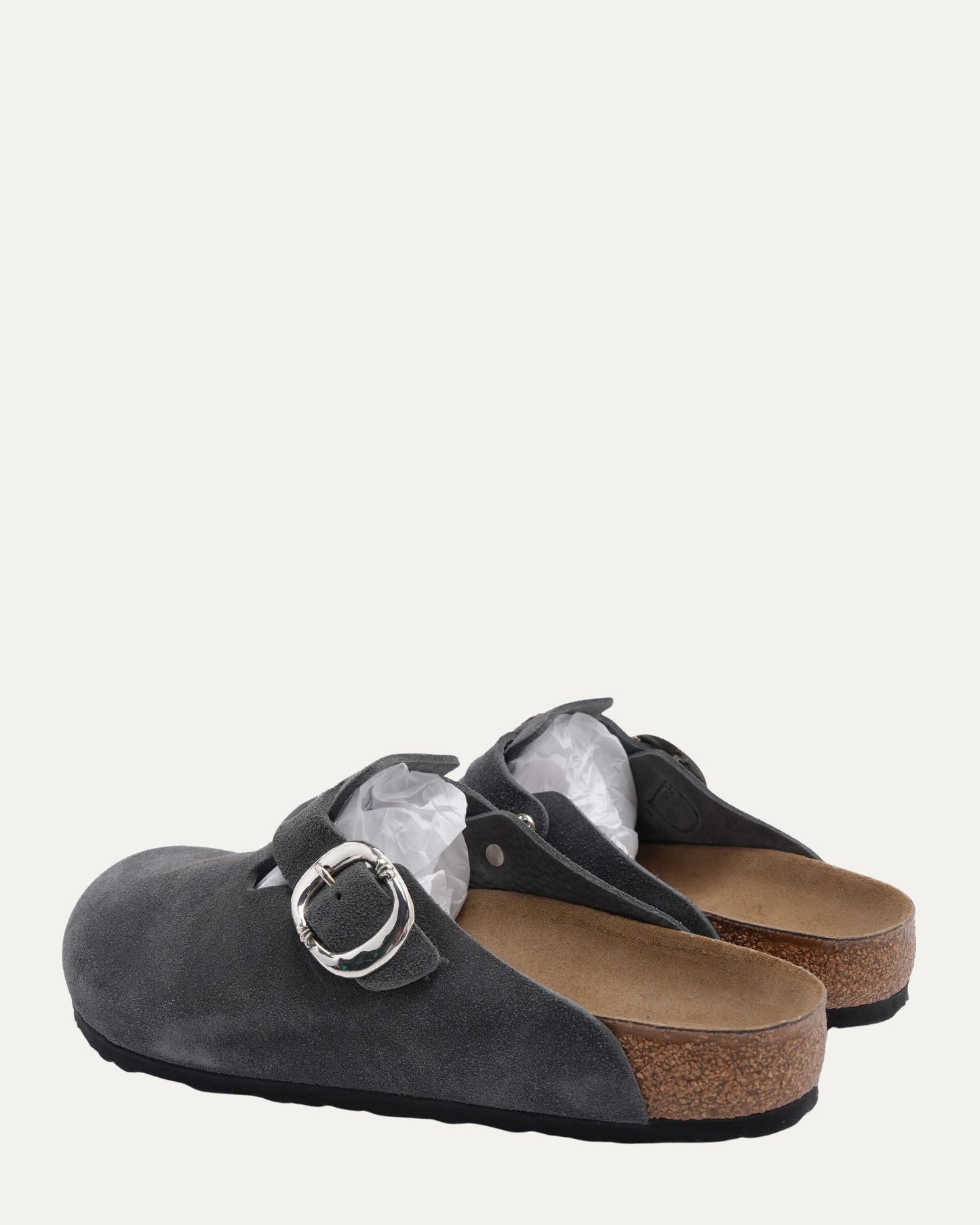 Dagger Embellished Birkenstock Boston Suede Mule