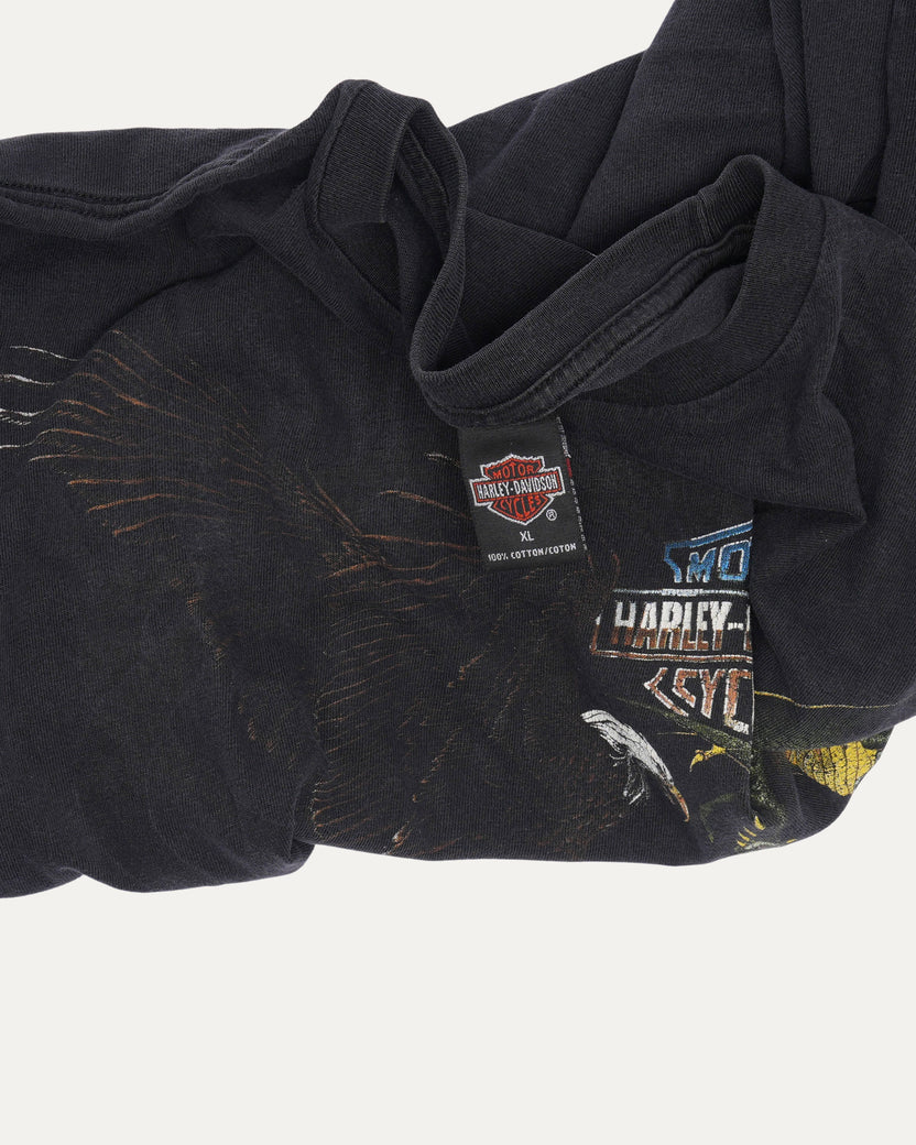 Harley Davidson Eagle vs Dragon T-Shirt