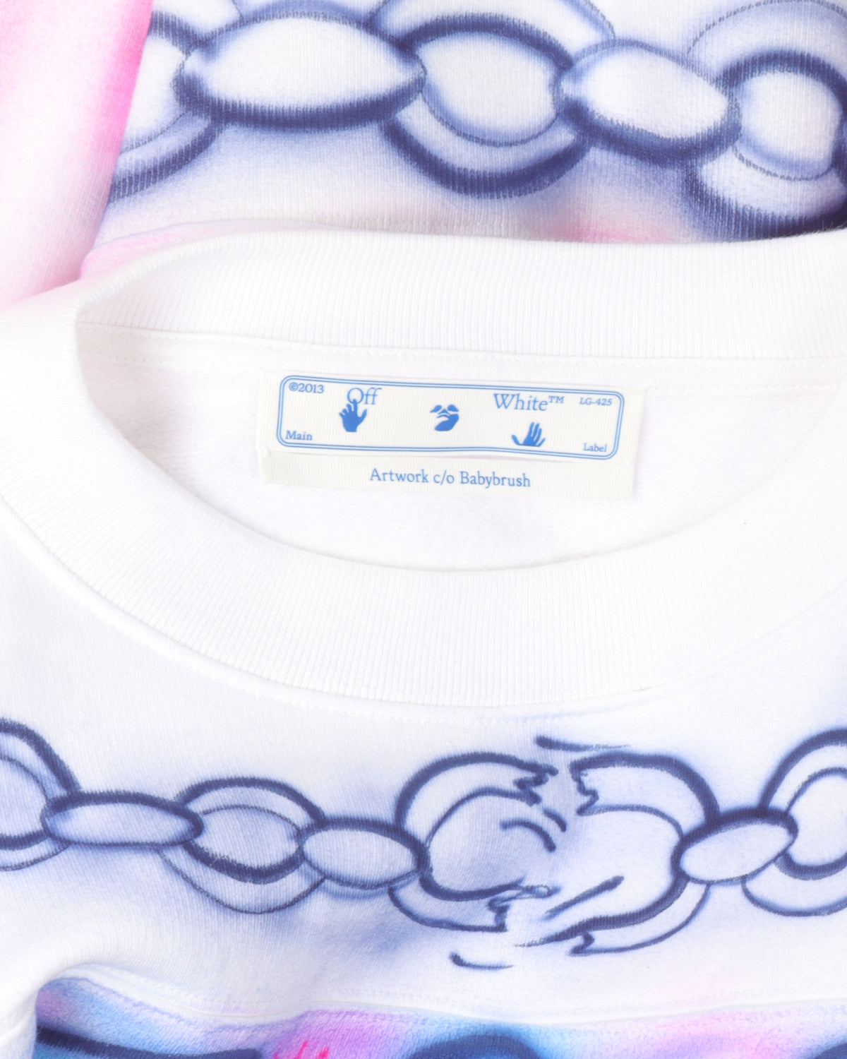 Cropped Airbrushed Sweatshirt