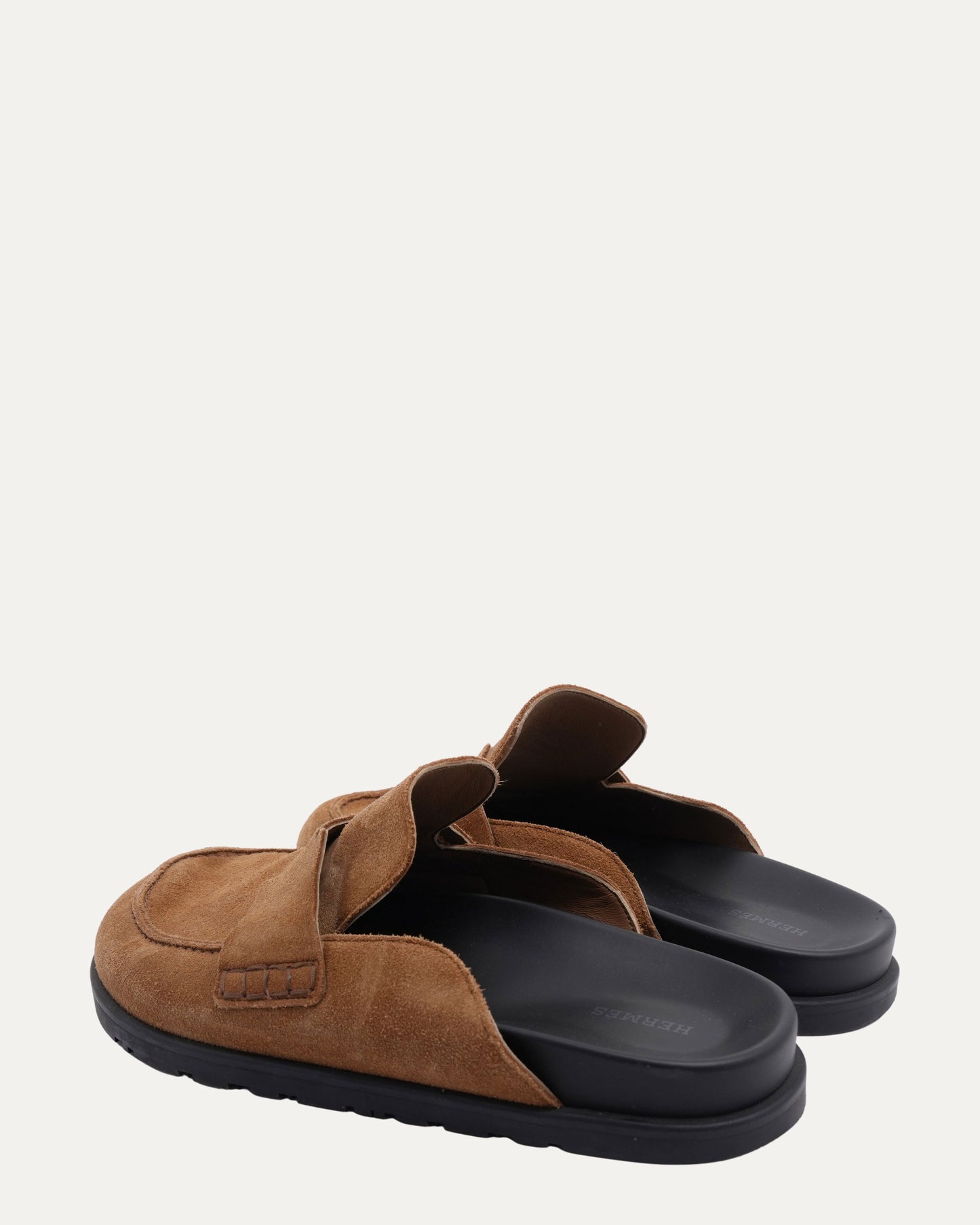 Suede Loafer Mules