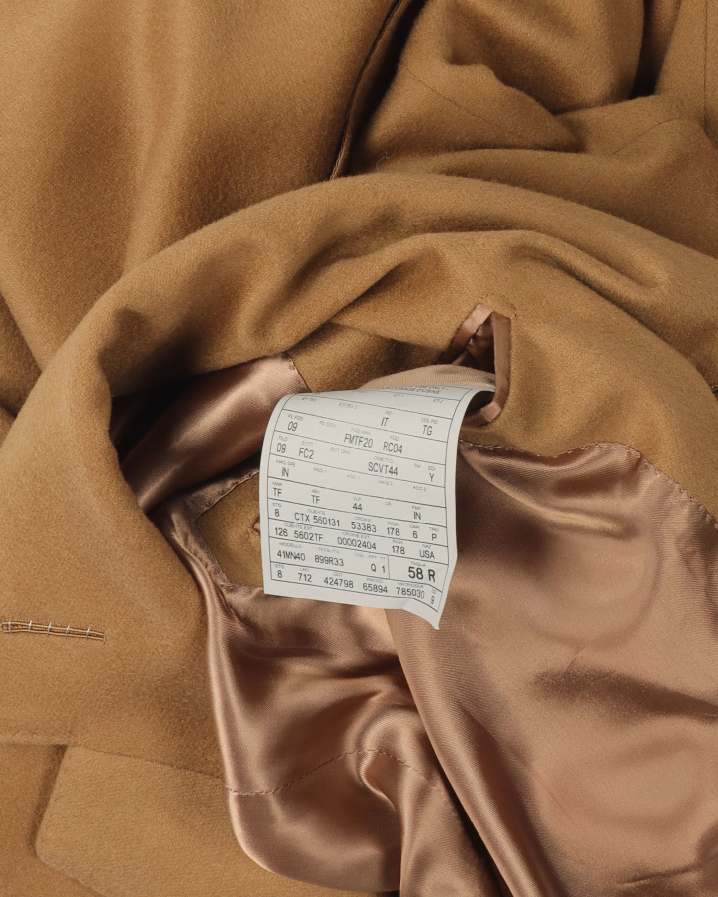 Single-Breasted Cashmere Coat
