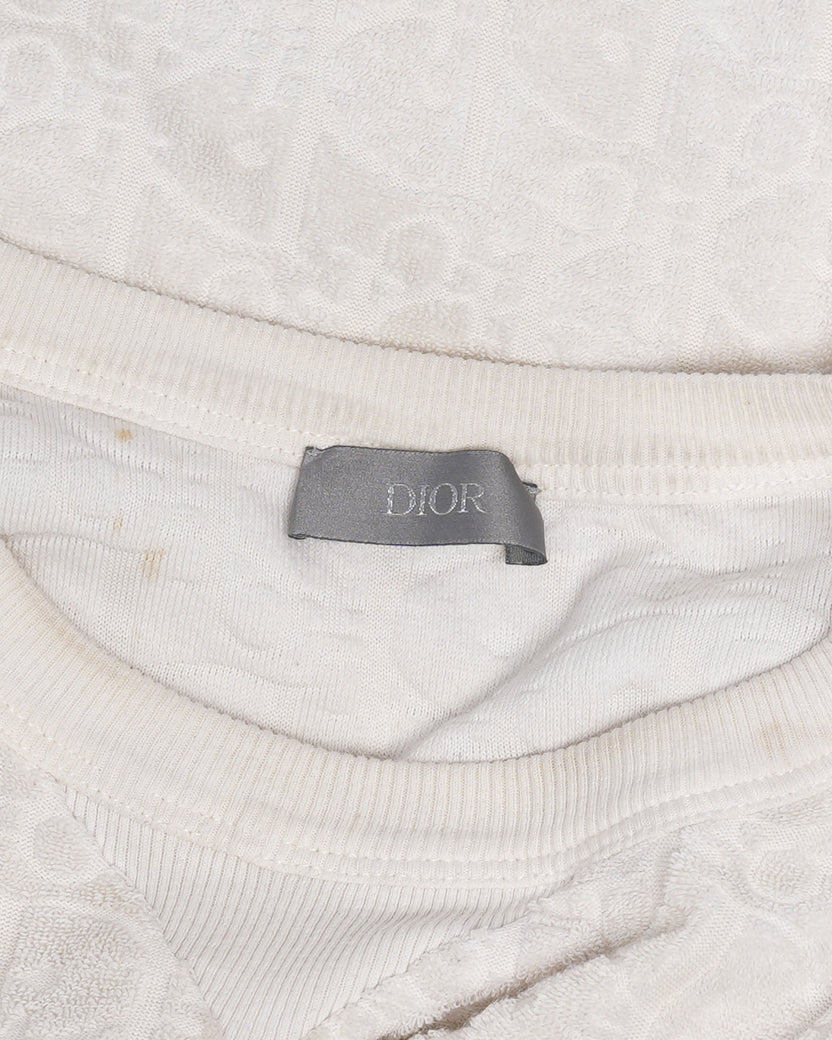 Oblique Monogram Cotton Terry T-Shirt