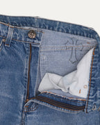 Levi's 505 Orange Tab Cross Patch Jeans