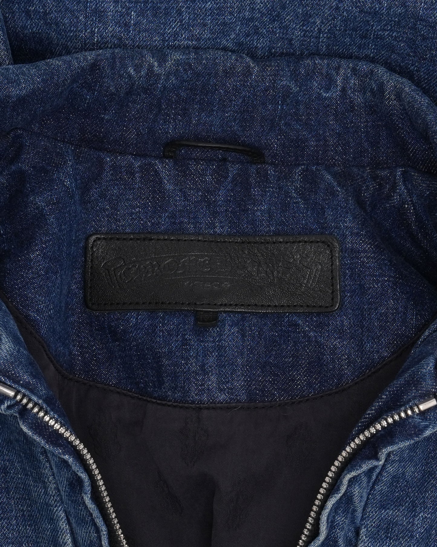 Cross Patch Turbo Diesel Zip Up Denim Jacket
