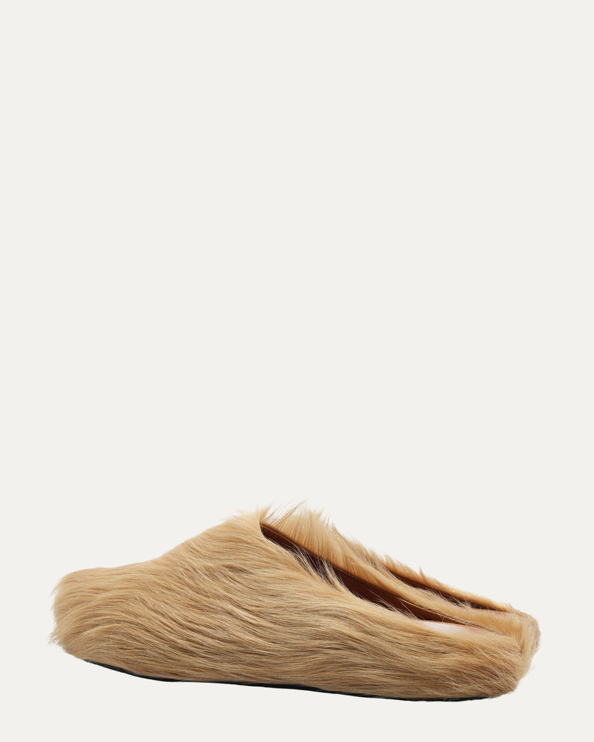 Fussbet Sabot Calf-Hair Slippers