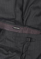 Pinstripe Silk-Wool Blend Trousers