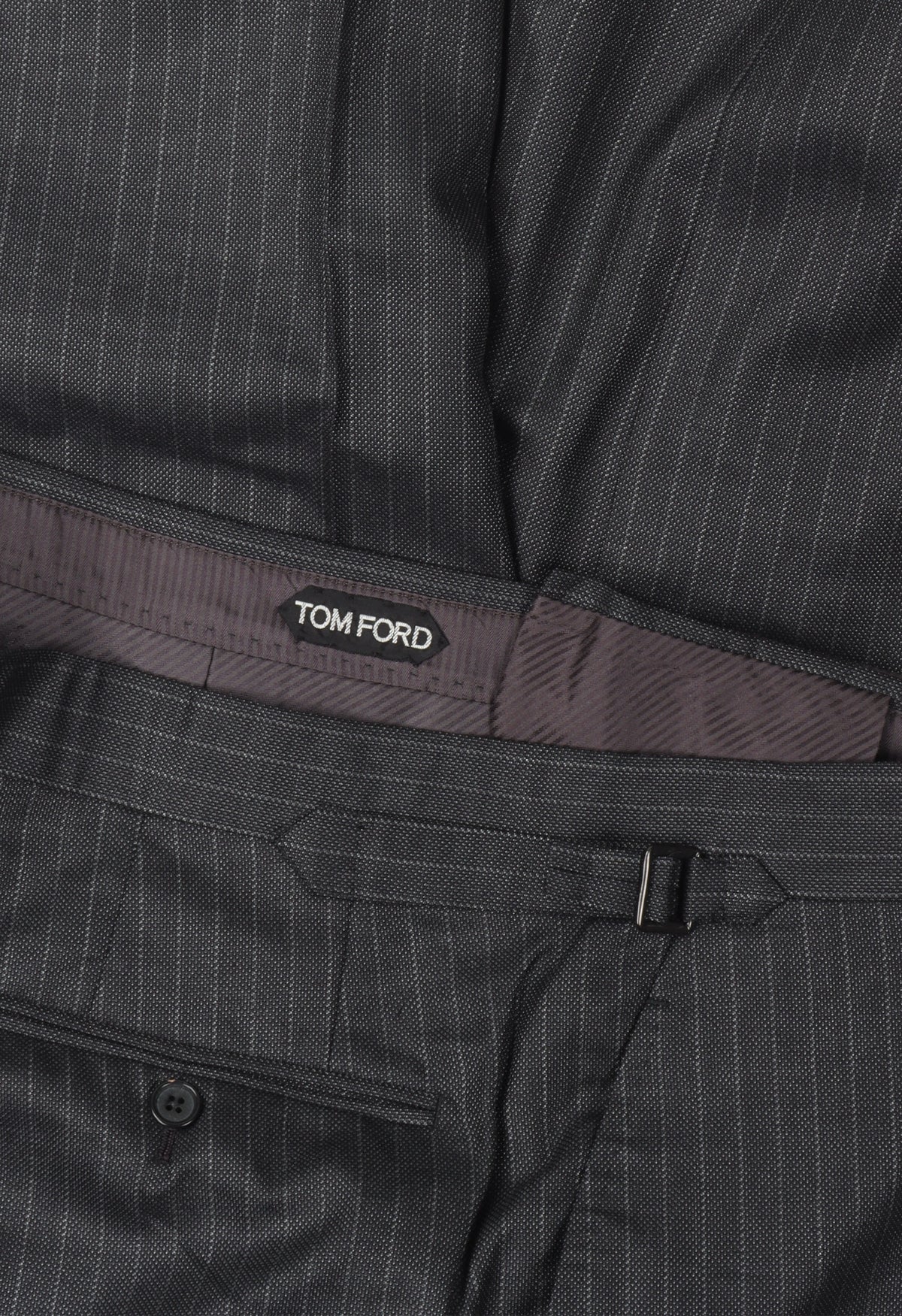 Pinstripe Silk-Wool Blend Trousers