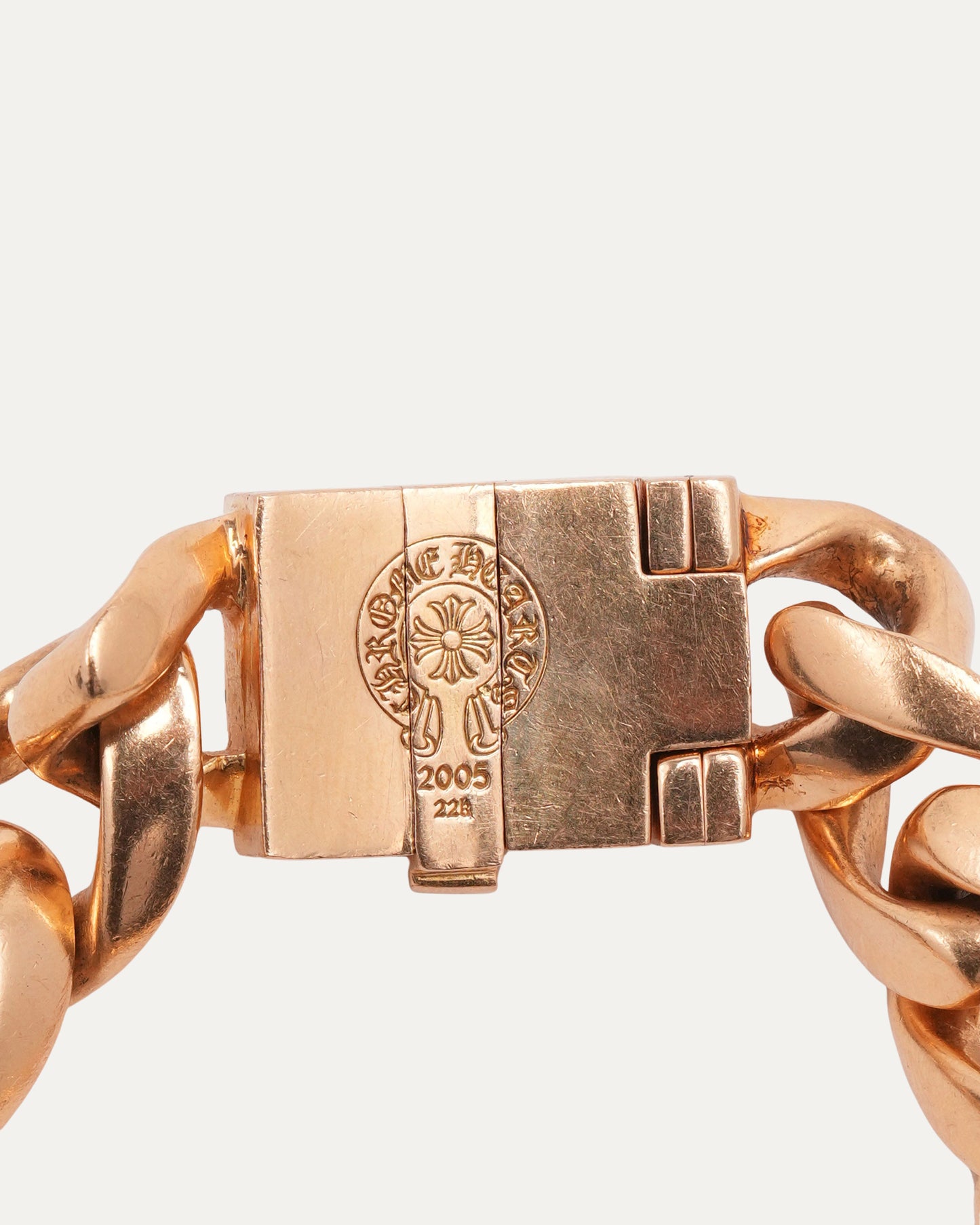 Gold Plus Cross Box ID Bracelet