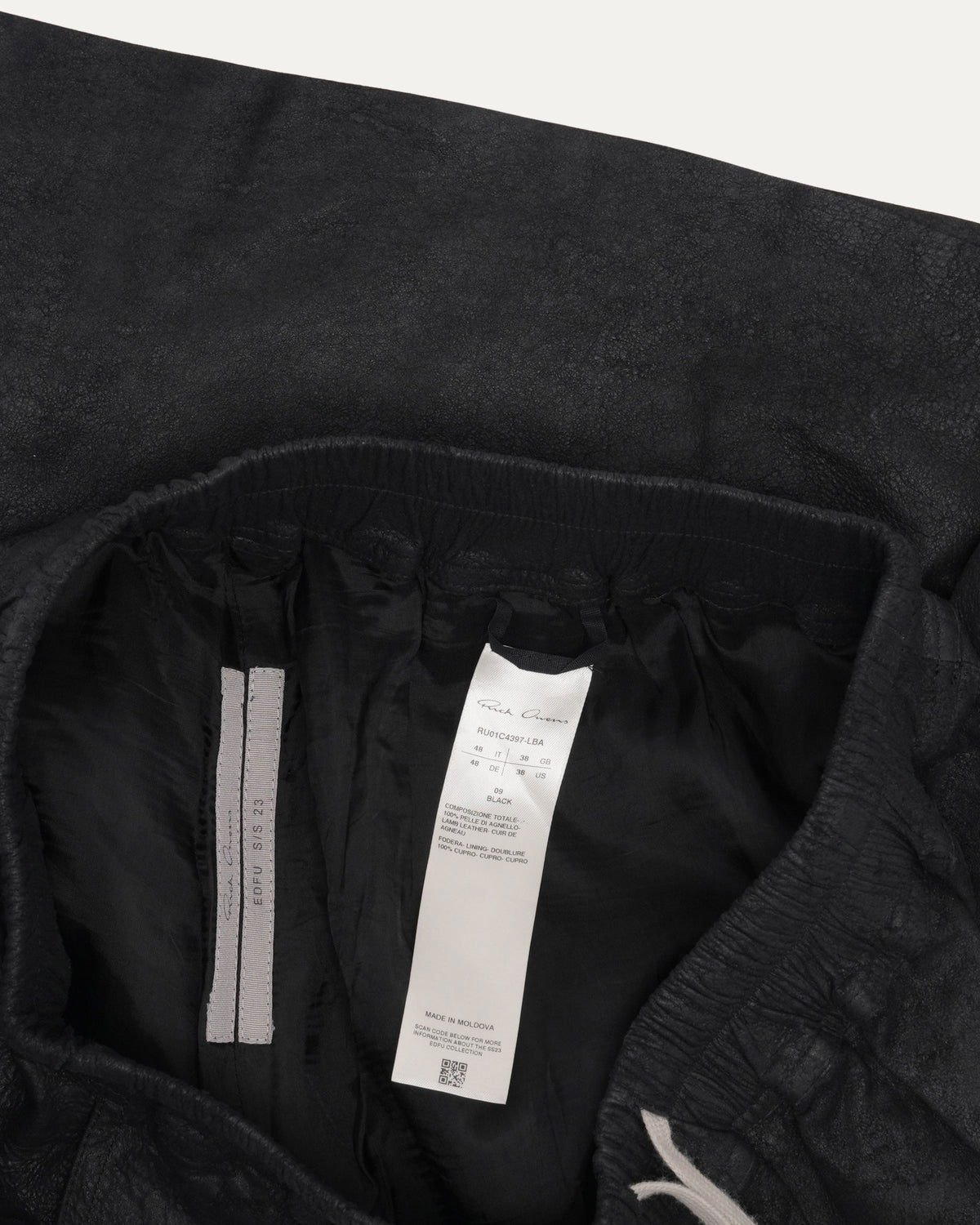 Blistered Leather Shorts