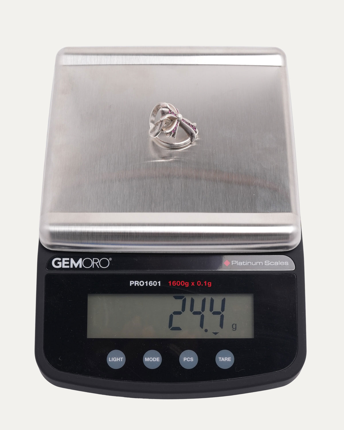 Pink Sapphire Infinity Ring