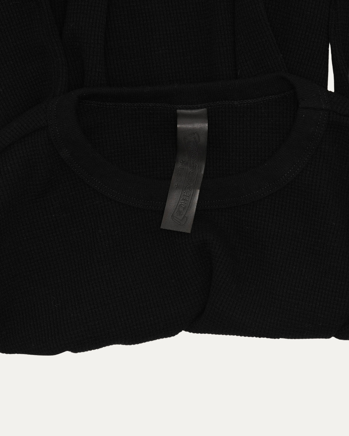 Embroidered Thermal Long Sleeve T-Shirt