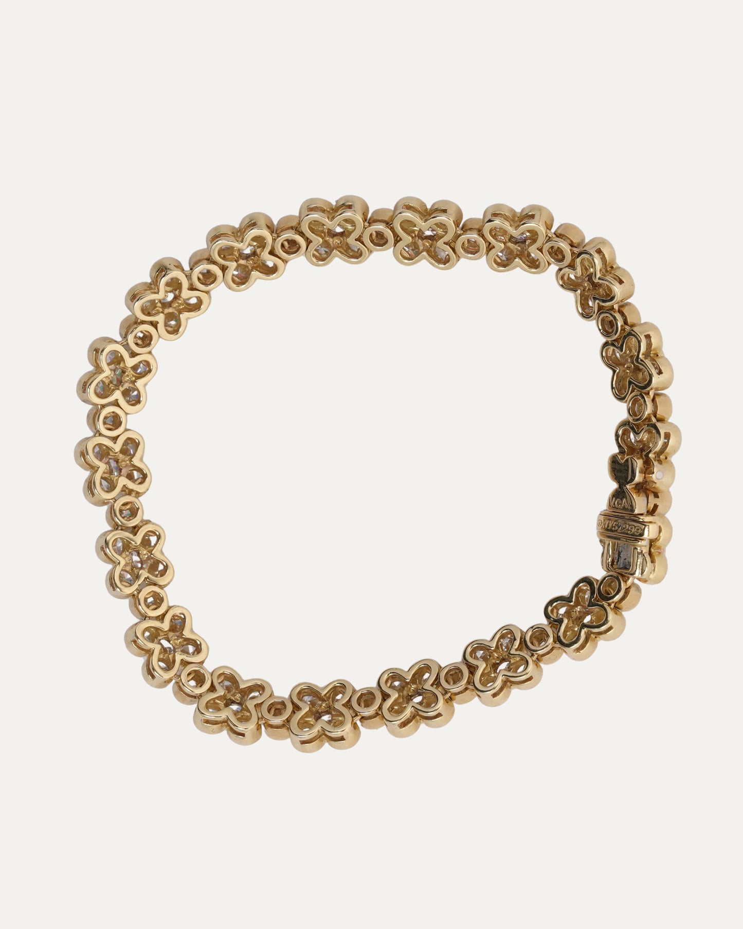 Gold Diamond Tennis Bracelet