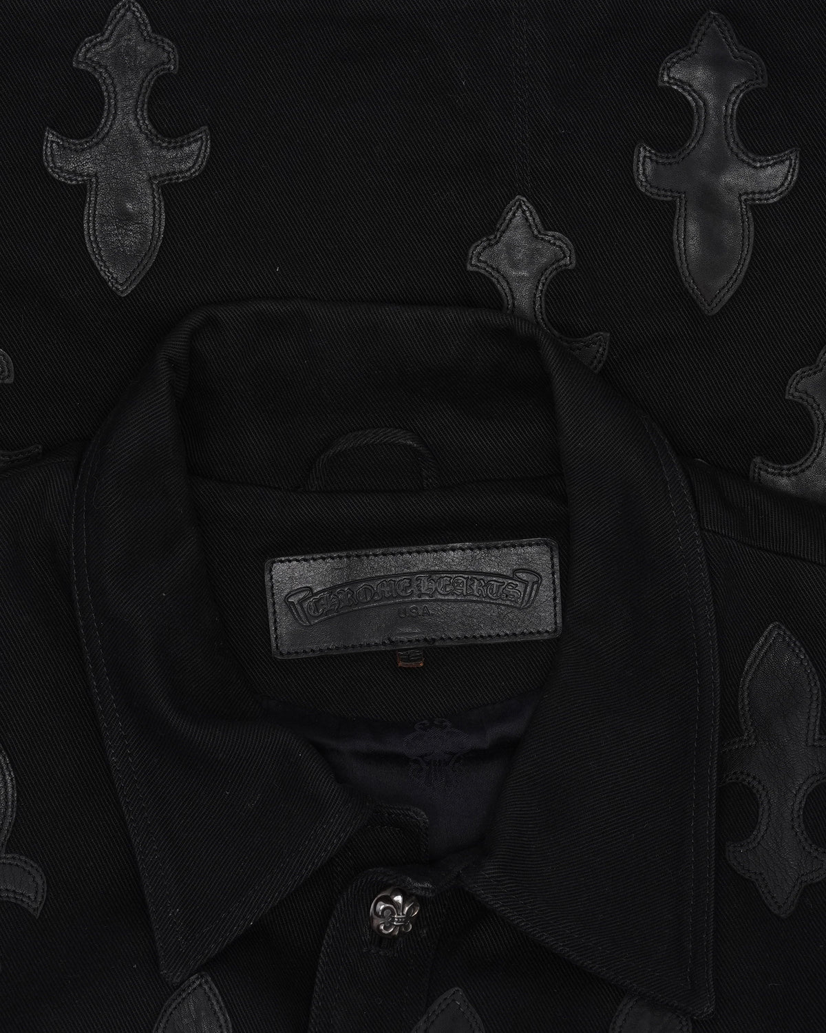 Denim Western Dagger Patch Jacket