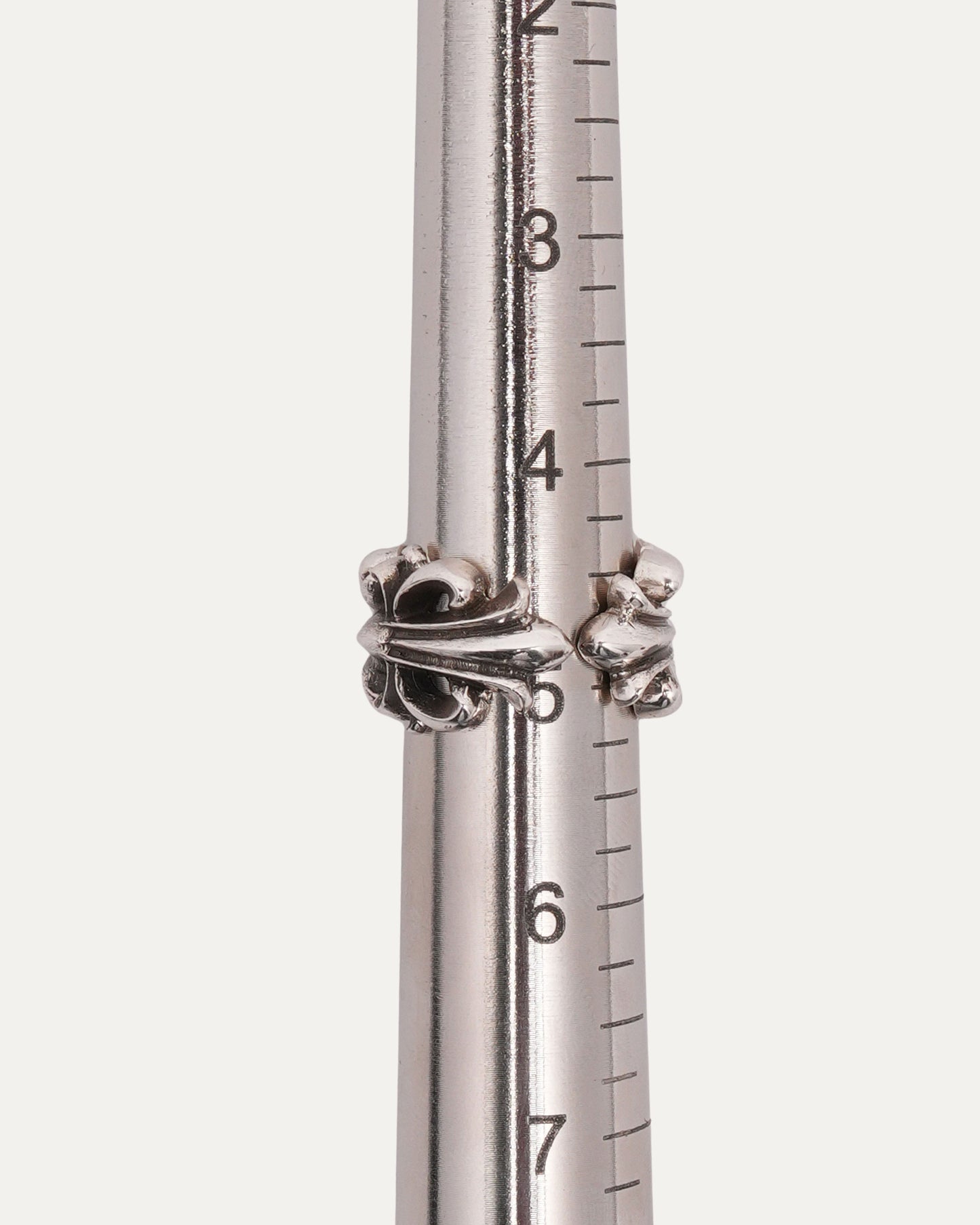 Double Floral Cross Ring