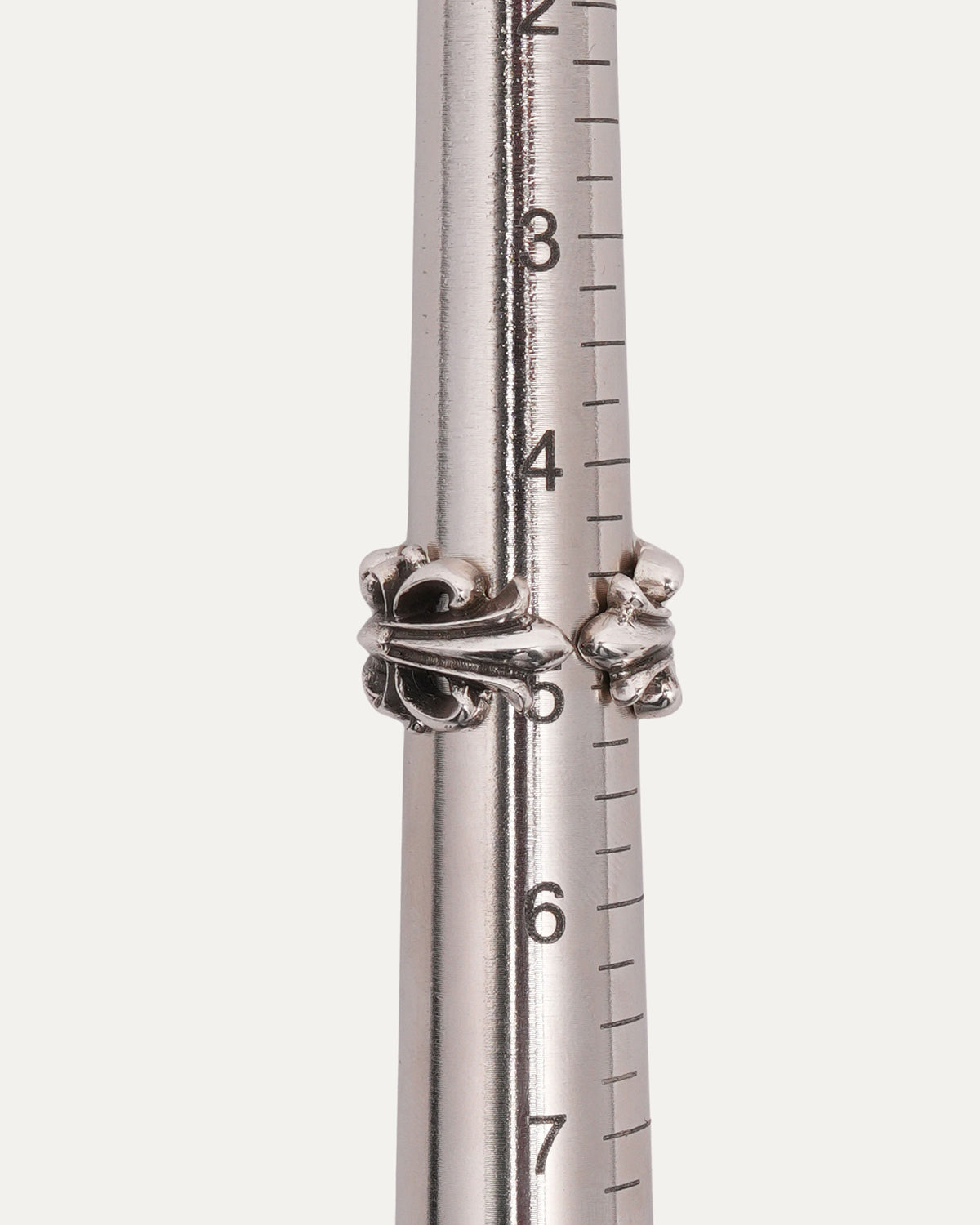 Double Floral Cross Ring
