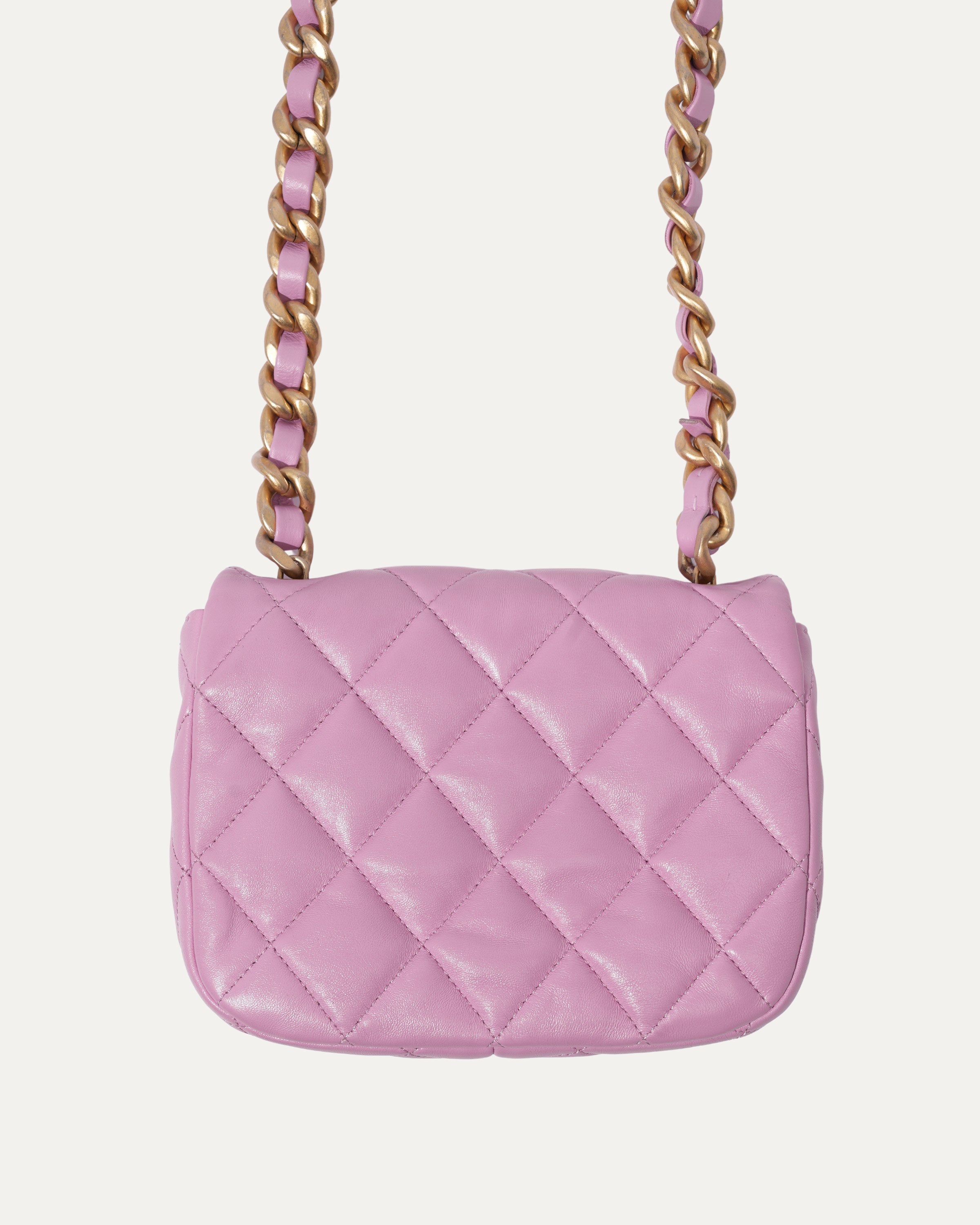 2022 Lacquered Candy Chain Mini Flap Bag