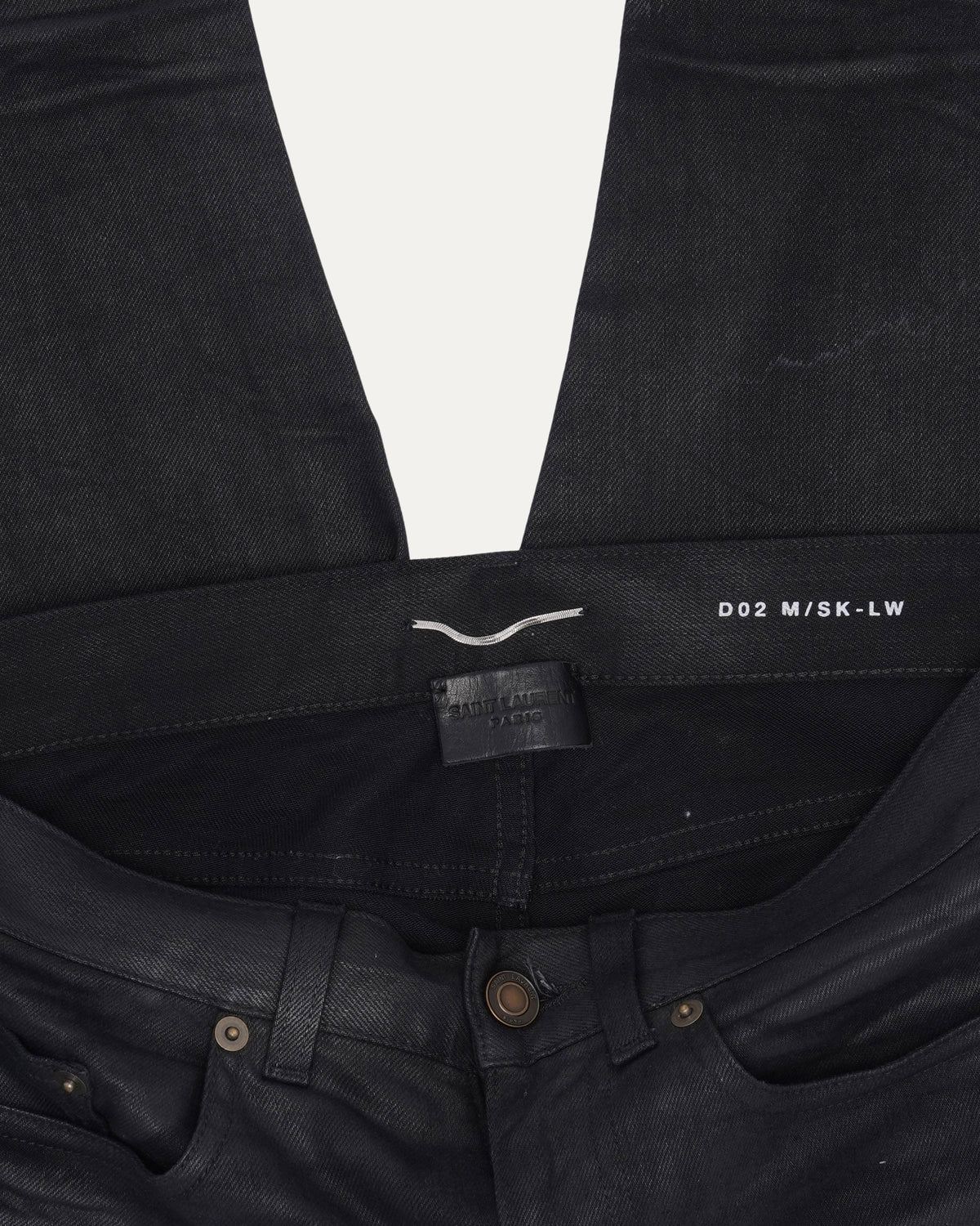 Waxed Skinny Jeans