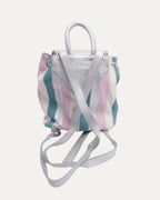 Dagger Embellished Suede Leather Striped Iggy Backpack