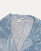 Sky Print Camp Collar Short Sleeve Shirt