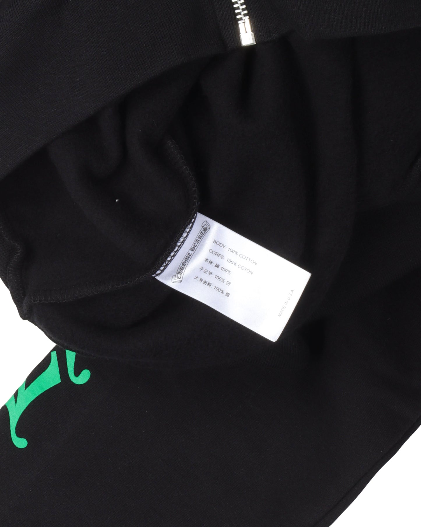 Multicolor Cross Logo Zip-Up Hoodie