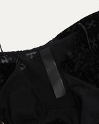 Velvet Burnout Hollow Cross Dress