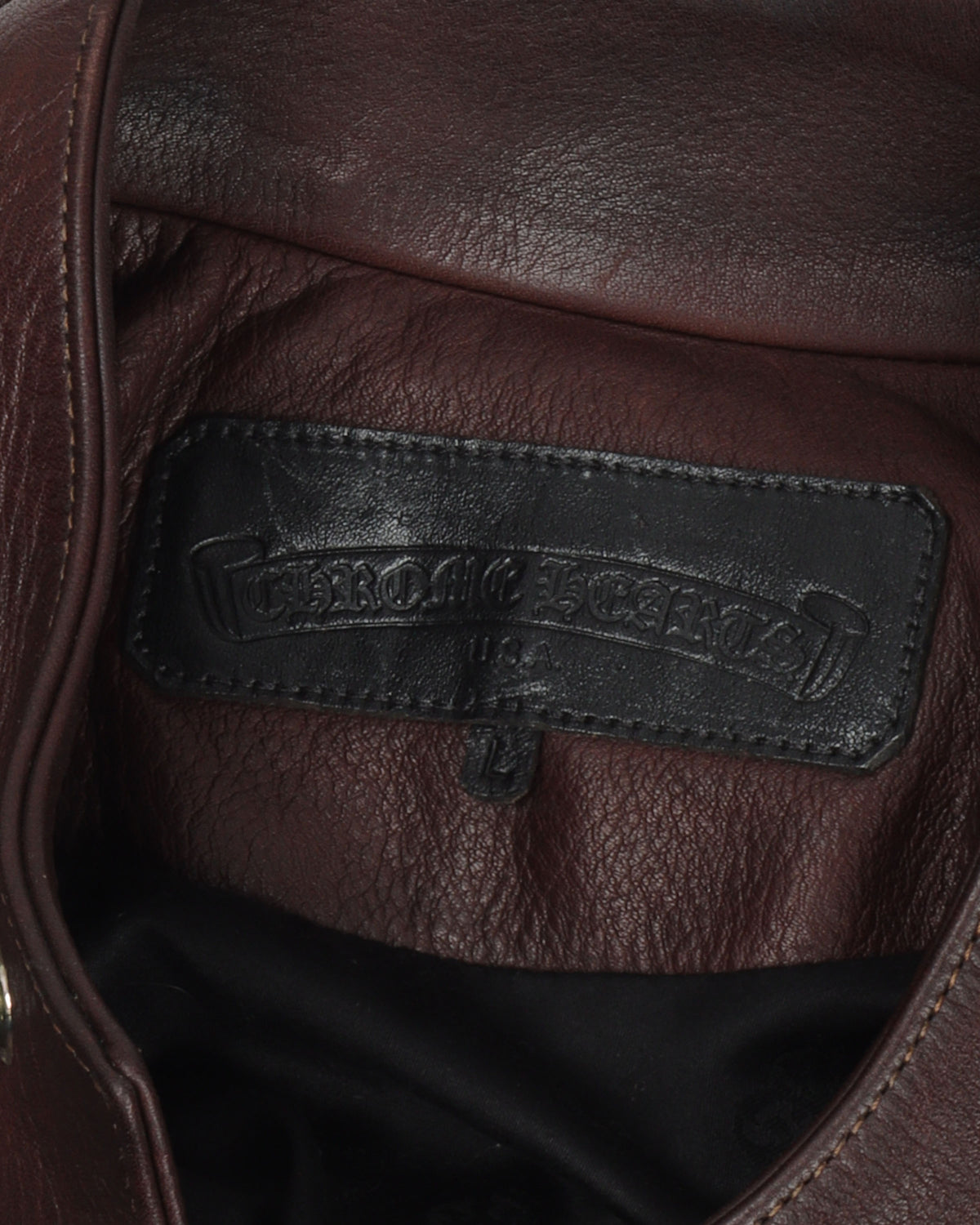 1 of 1 Brown Leather Motorcycle Riding Jacket