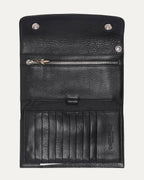 Leather Snap Wave Wallet