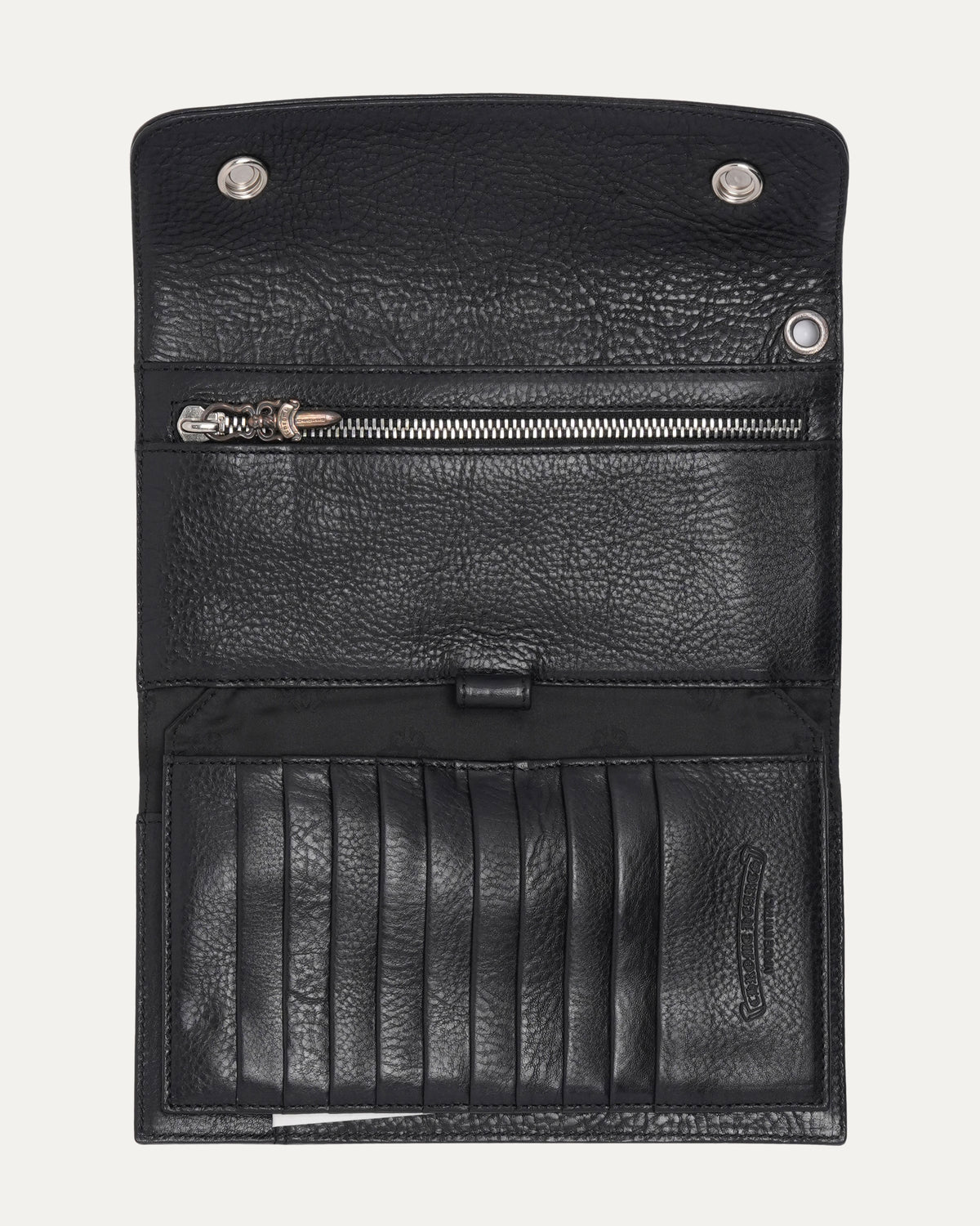 Leather Snap Wave Wallet