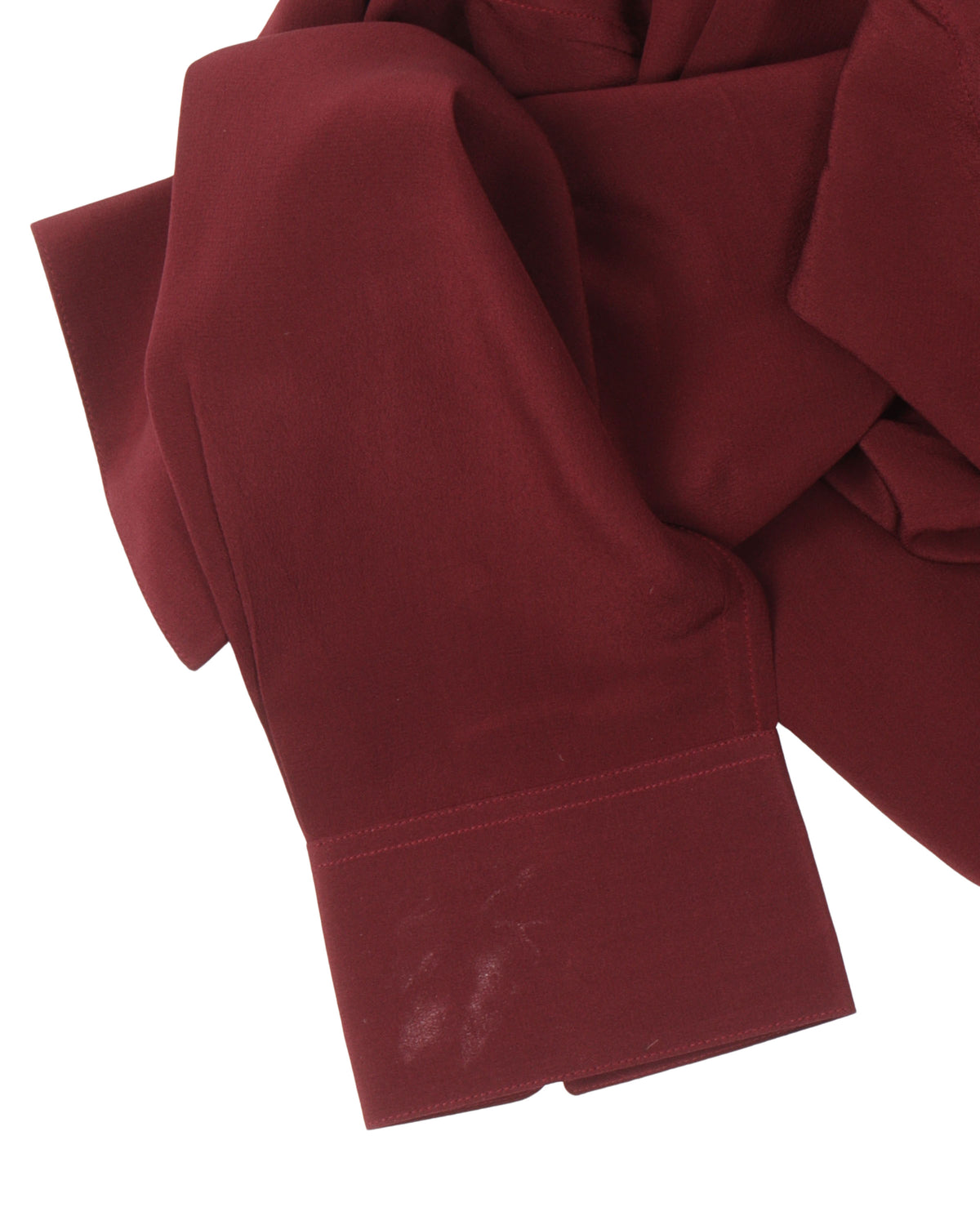 Silk Crepe de Chine Hidden Placket Shirt