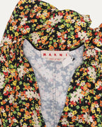 Floral Print Low Cut Dress