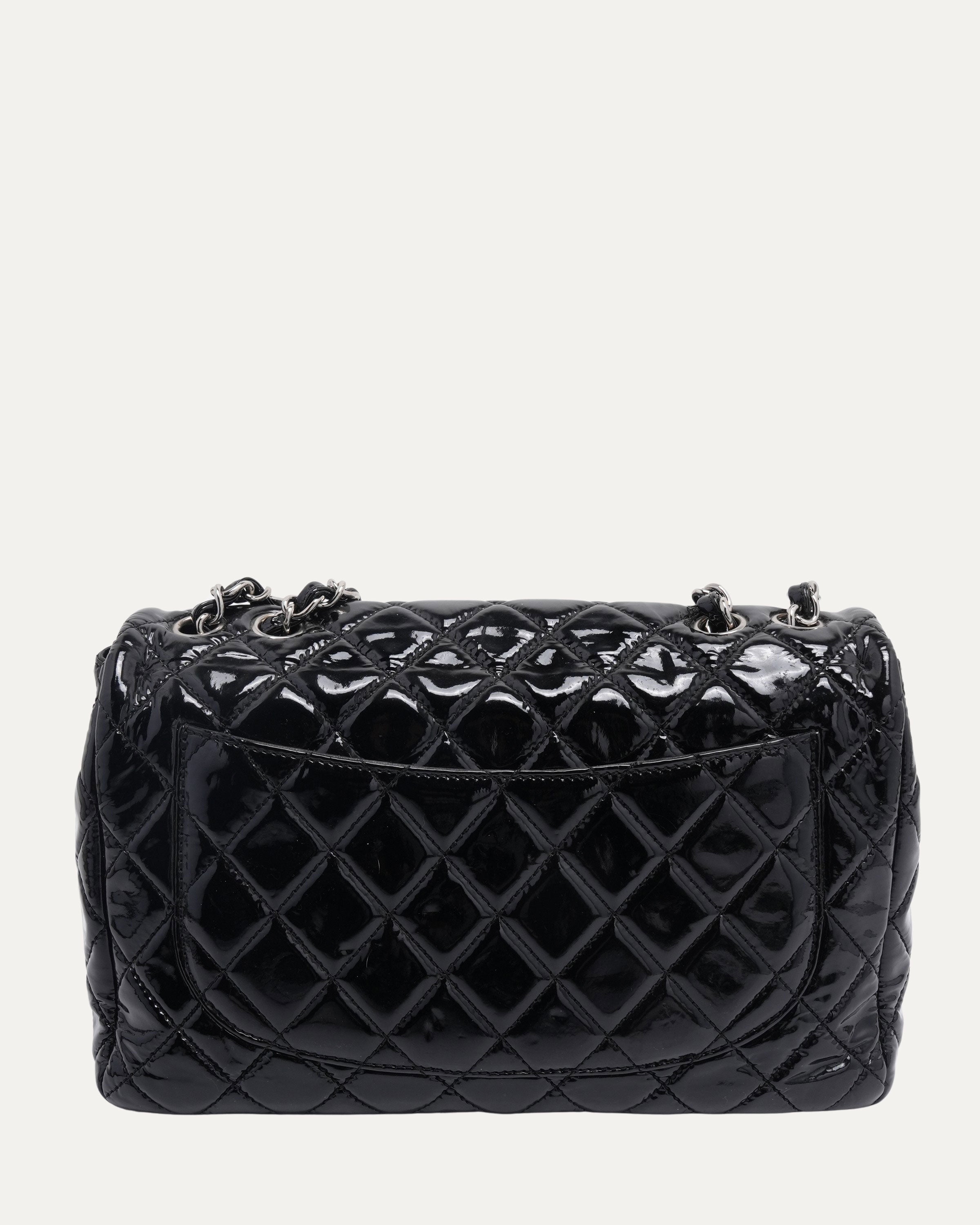 Chanel Patent Leather Jumbo Classic Double Flap Bag – Justin Reed